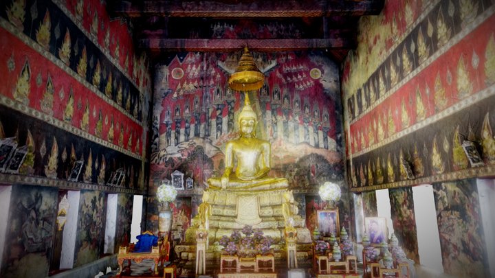 Wat Suwannaram 3D Model