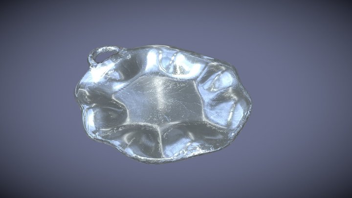 Glass Leaf Plate 3D Model
