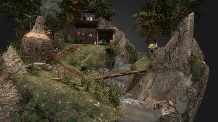 DAE Diorama - Forest Loner 3D Model