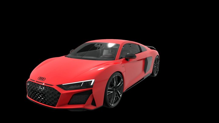 2021 Audi R8 V10 Performance Quattro 3D Model