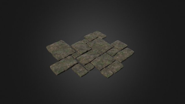 tiling pattern stone slab floor test 1 3D Model