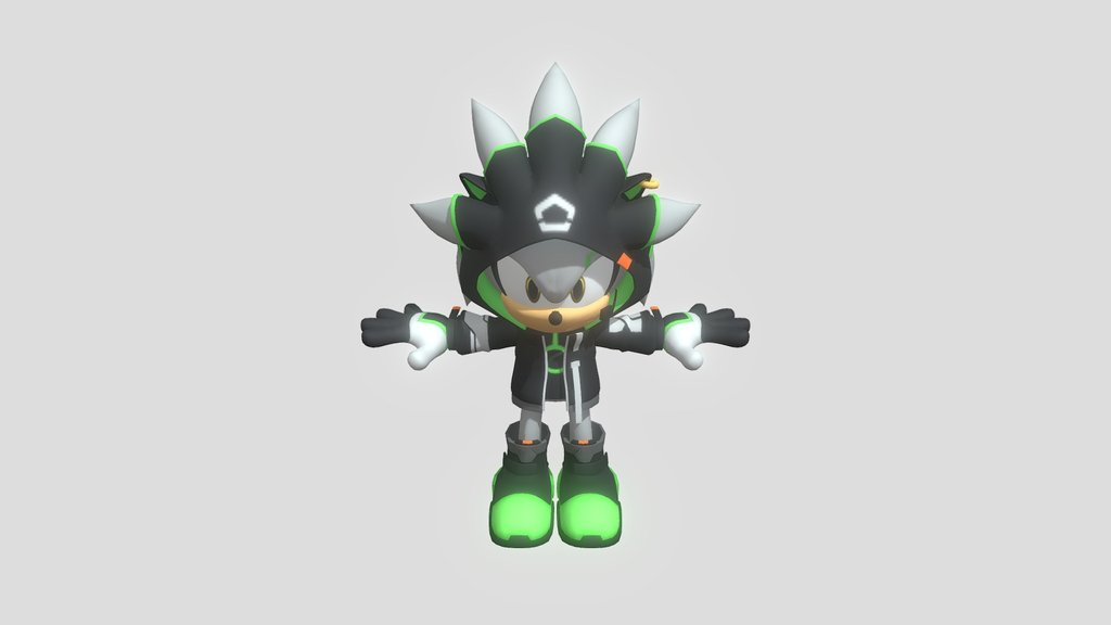 Sonic Rumble - Silver Neon Suit