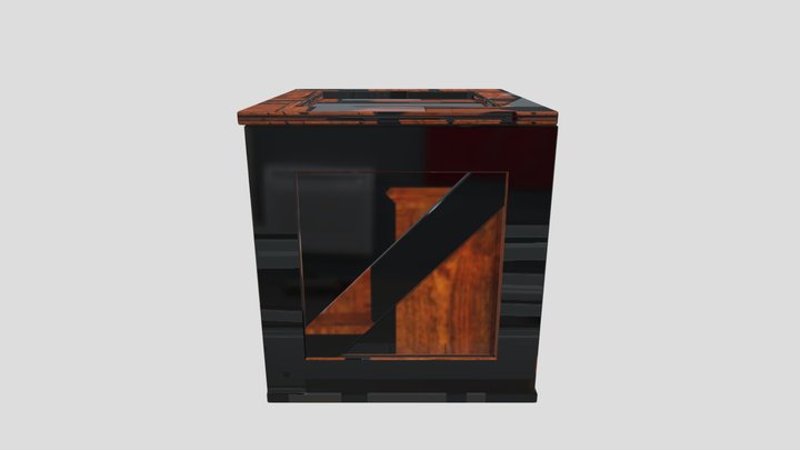 Wooden Crate_sketchfab 3D Model