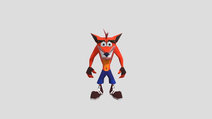 crash bandicoot rig 3D Model