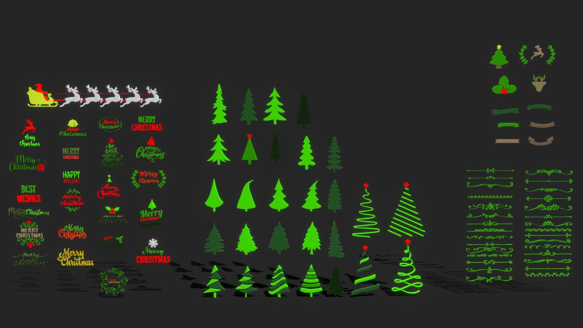 Christmas_stuff - Buy Royalty Free 3D model by Deepak_Sharma [8dd532c ...