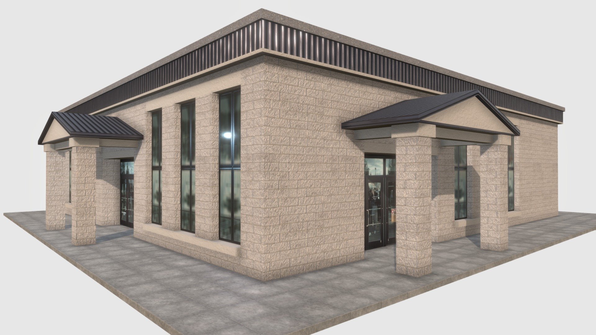 Generic Business Building - Buy Royalty Free 3D model by jimbogies ...