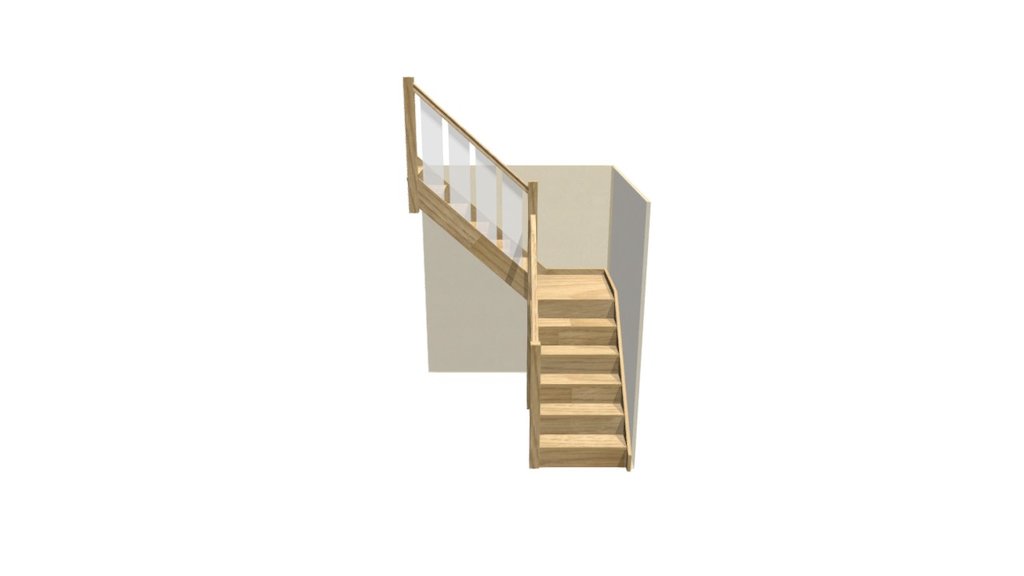 Staircase with 200mm embedded glass panels — Sketchfab embed 3D viewer