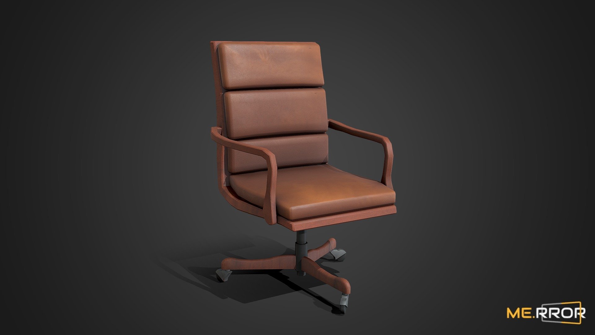 [Game-Ready] Wooden Office Chair - Buy Royalty Free 3D model by ME.RROR ...