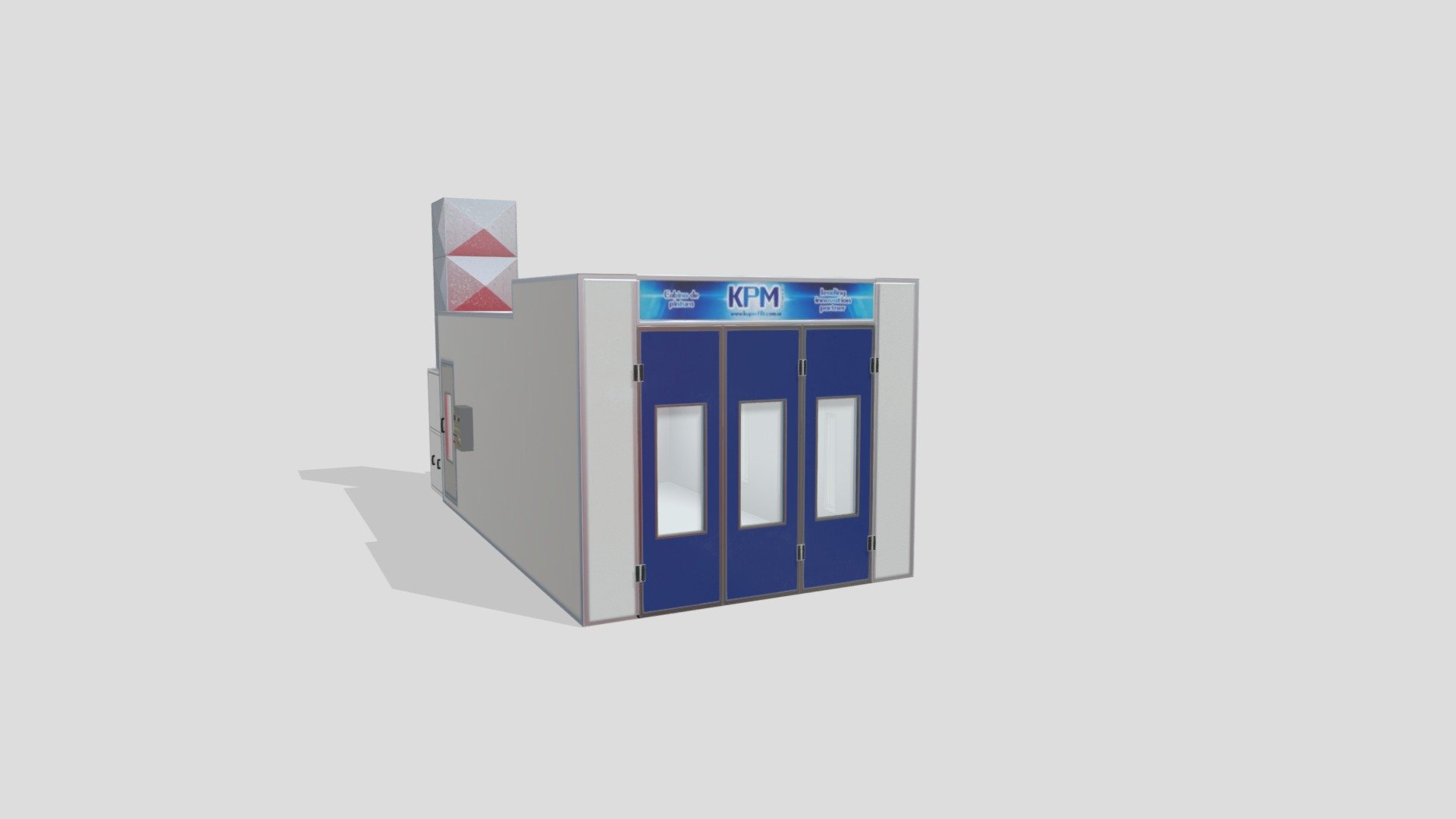 Cabina de pintura KPM Clase B 550 — Sketchfab embed 3D viewer