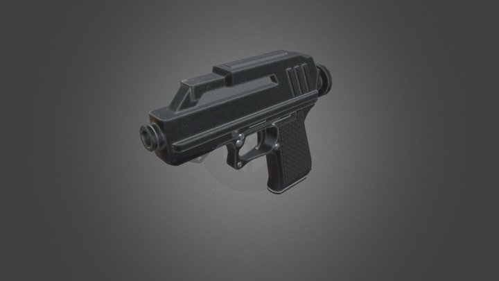dc-17 blaster pistol 3D Model