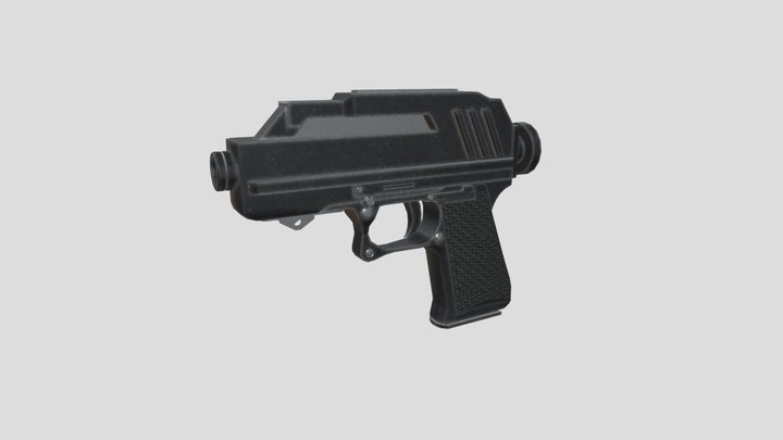 dc-17 blaster pistol 3D Model