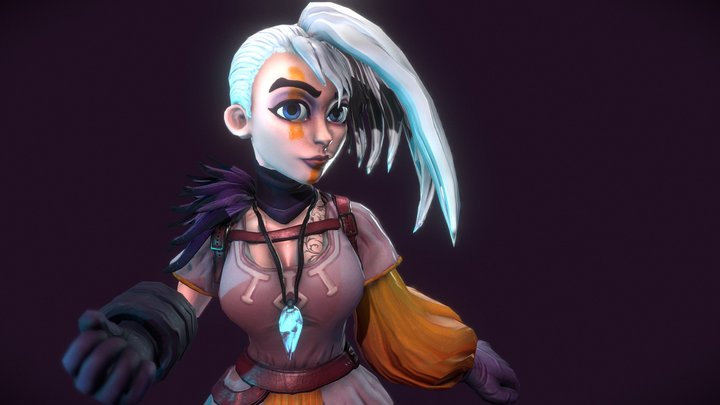 PAM (Styliced Character Real Time) 3D Model
