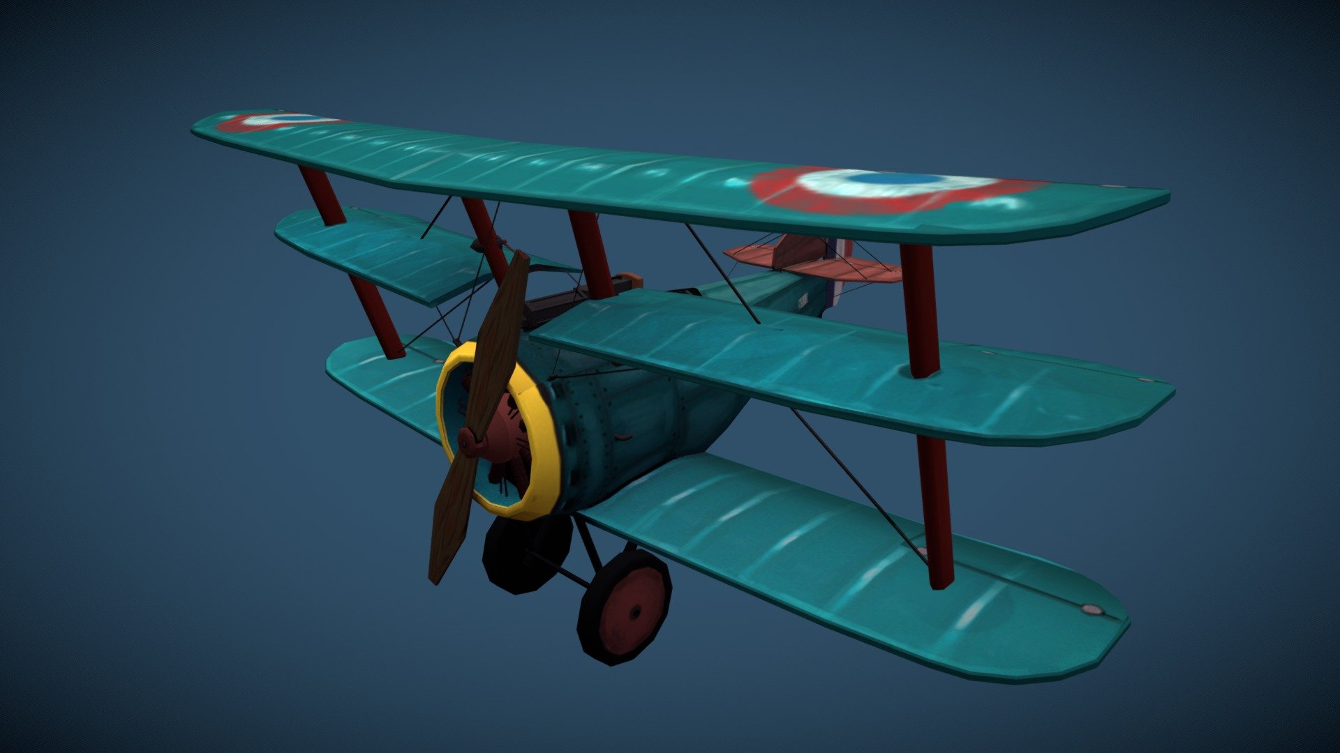 Sopwith Triplane - Stylized - 3D model by JosimCoussens [8dd8ddf ...