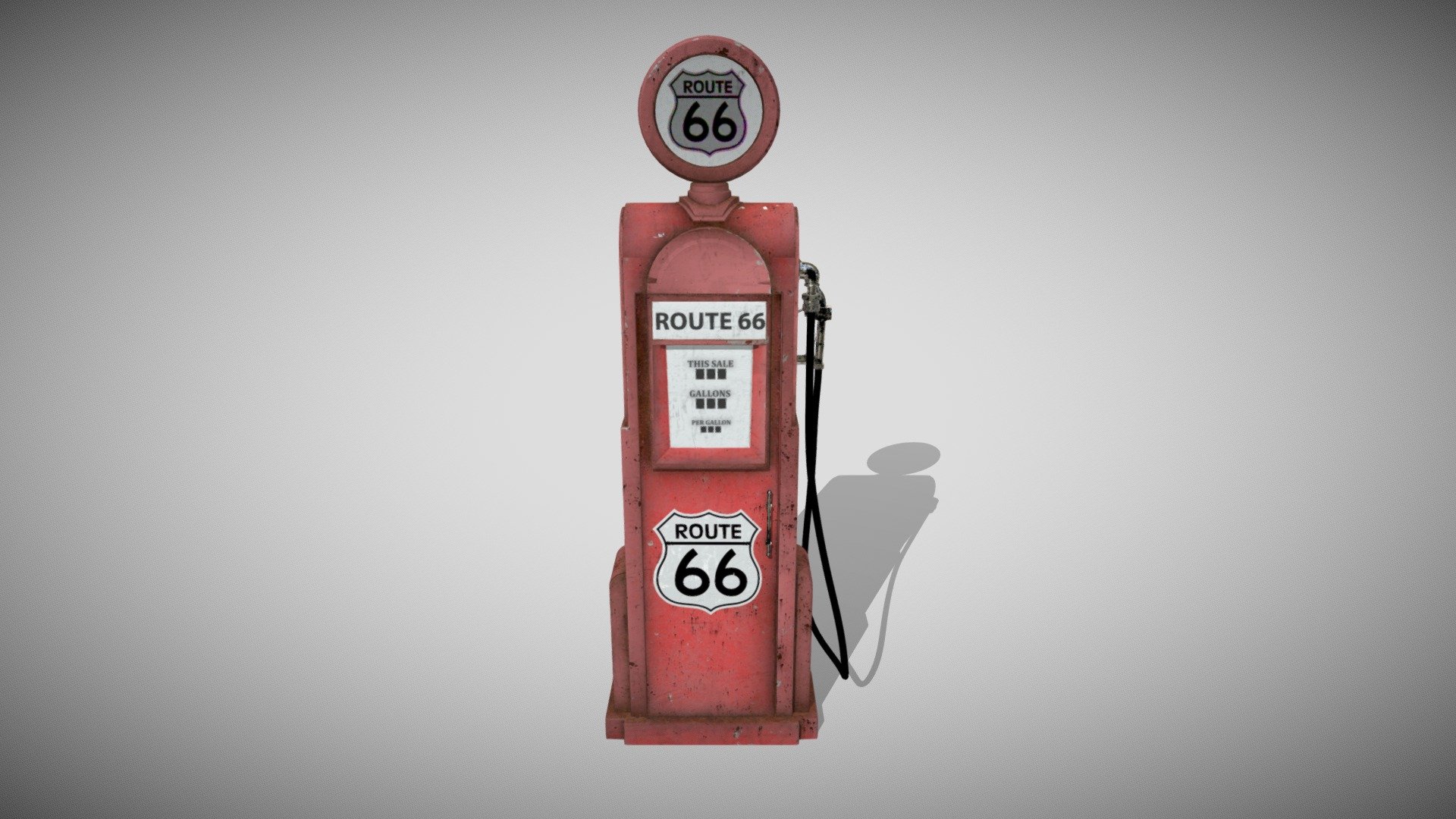 Route 66 - 3D model by barefootartist [8dd9fa2] - Sketchfab