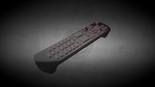 TV Remote 3D Model