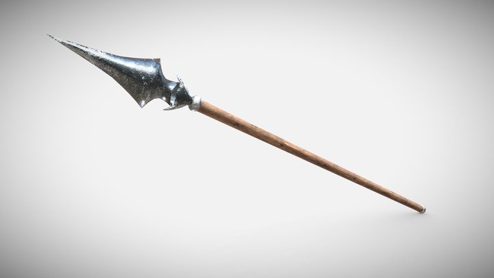 Simple Medieval Spear 3D Model