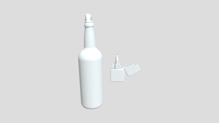 CS2 Molotov 3D Model