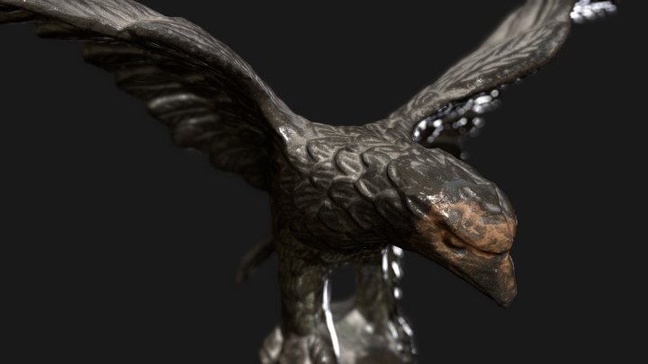 Decorative Eagle Statue 3D Model