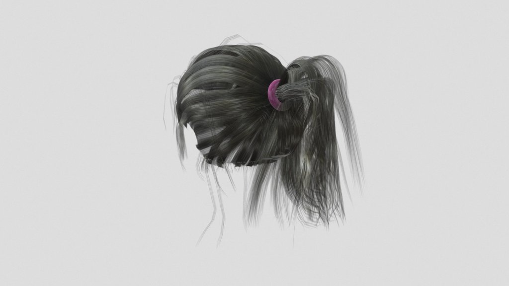 Ponytail Hair for Character