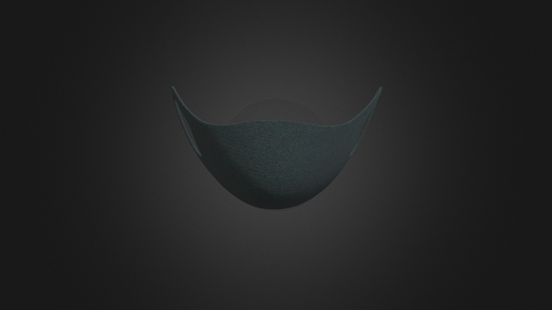 3D model Black Mask - This is a 3D model of the Black Mask. The 3D model is about a watermelon on a black background.