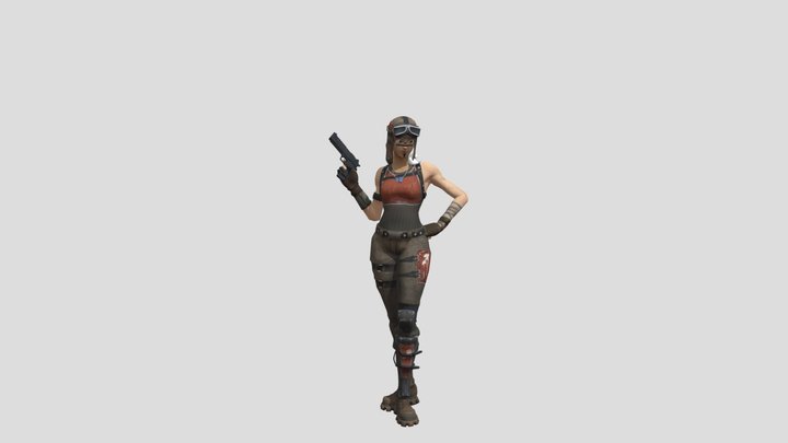Renegade Raider - Fortnite Skin 3D Model