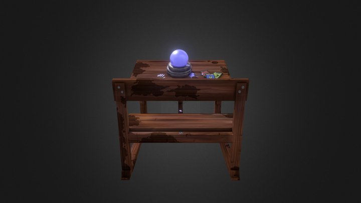 Crystal gazer desk 3D Model