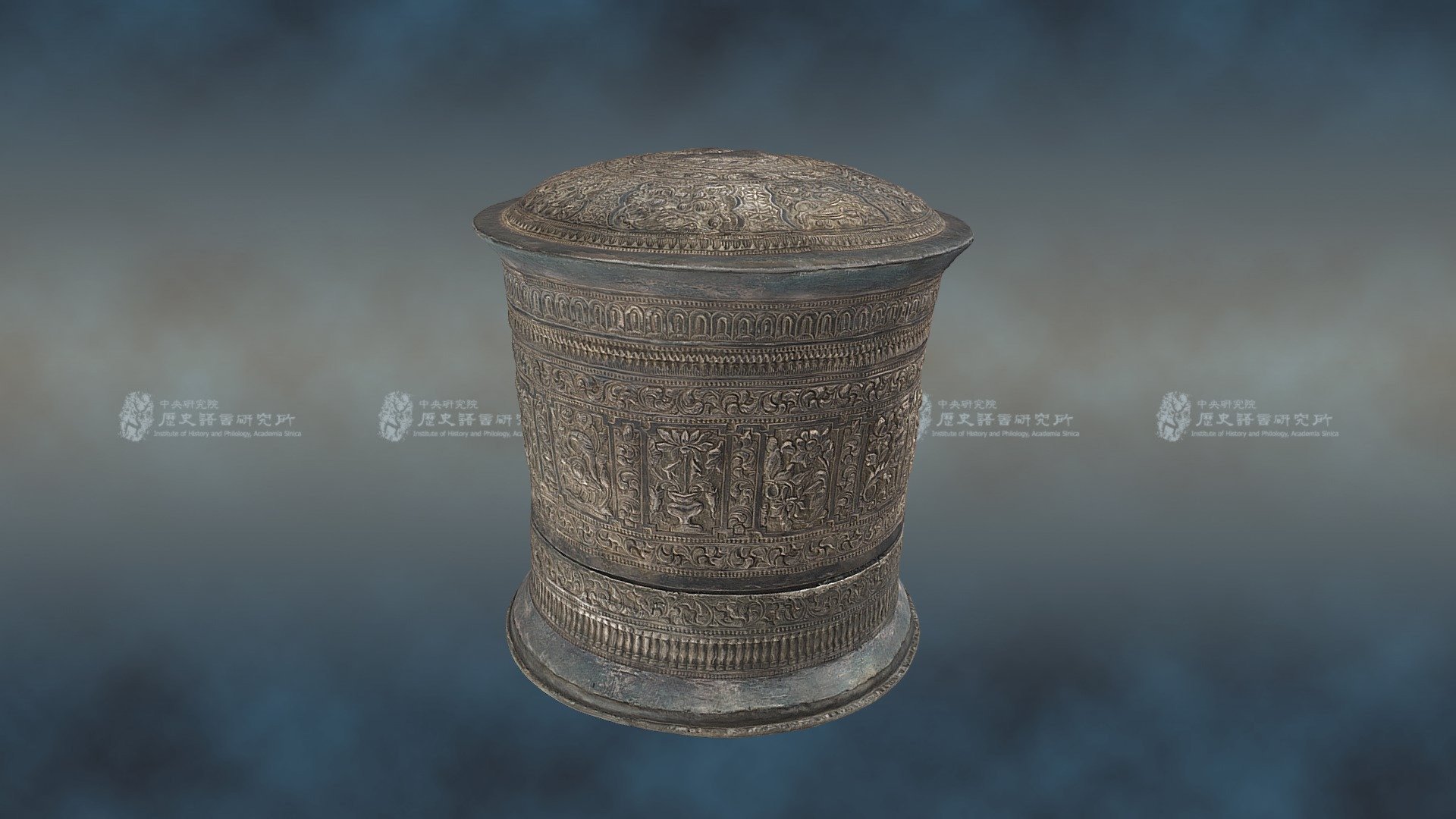 加屜大銀盒 Silver box with inner tray — Sketchfab embed 3D viewer