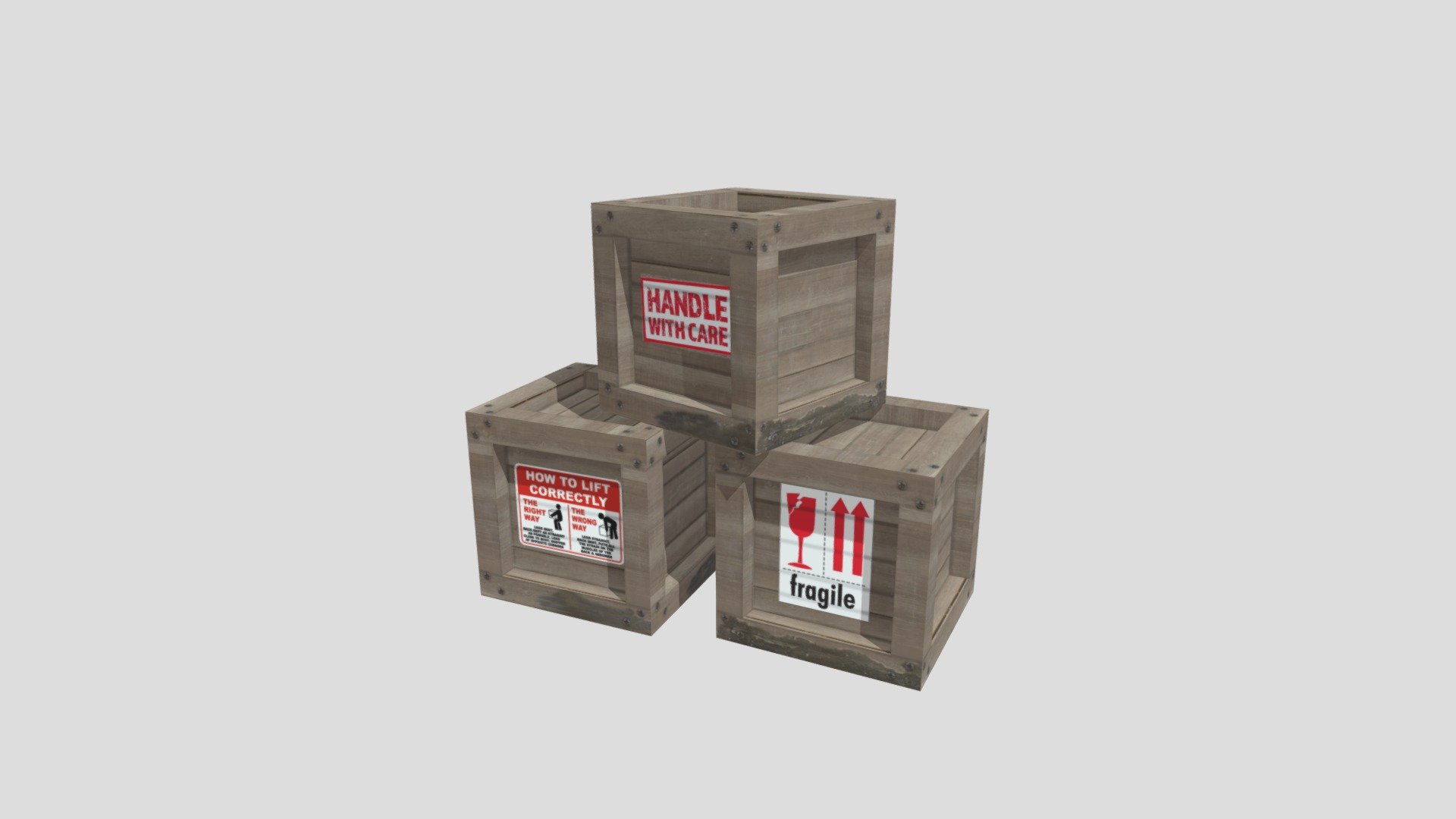 Photobashed Crates