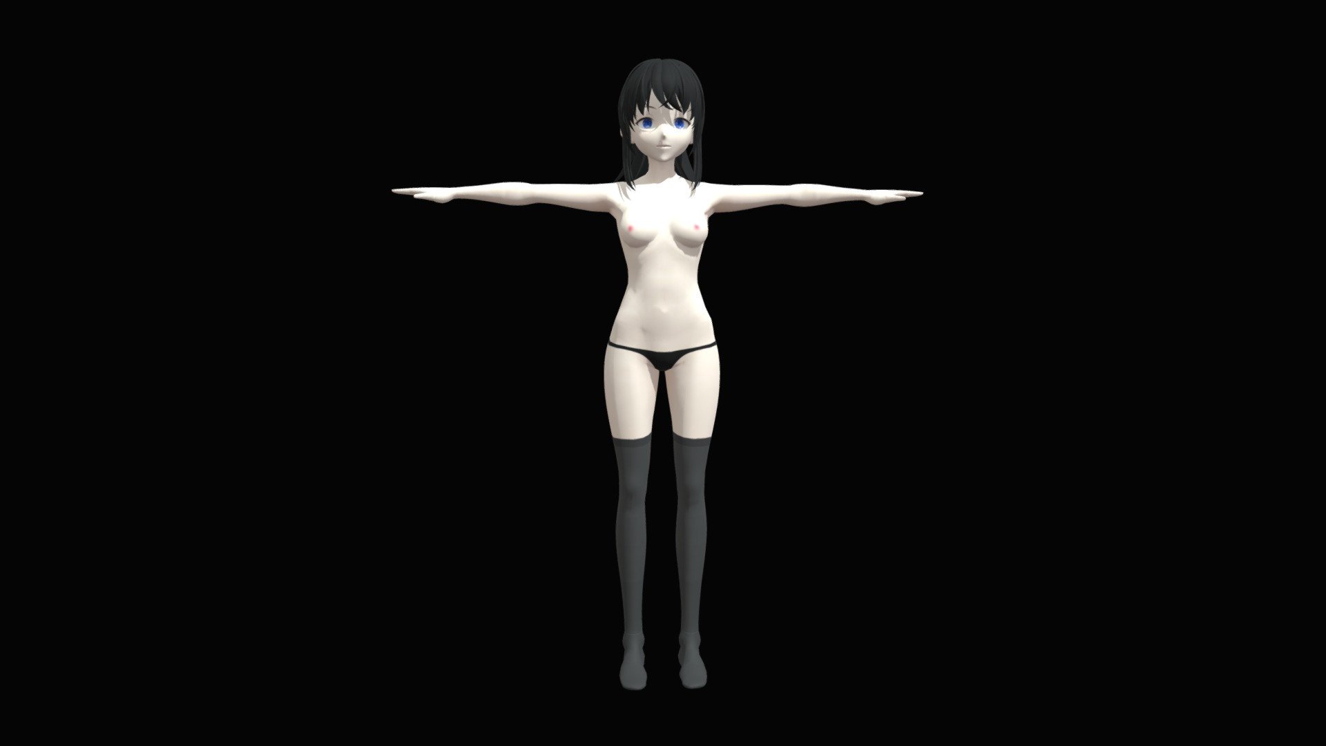 Adult nude sexy girl in anime style 2 - Download Free 3D model by BELAZ  (@asset_for_games) [8de19f6]