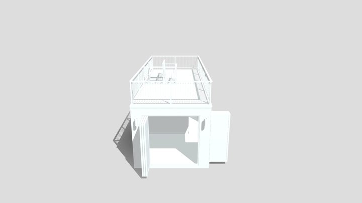 Hutch concept on trailer 3D Model