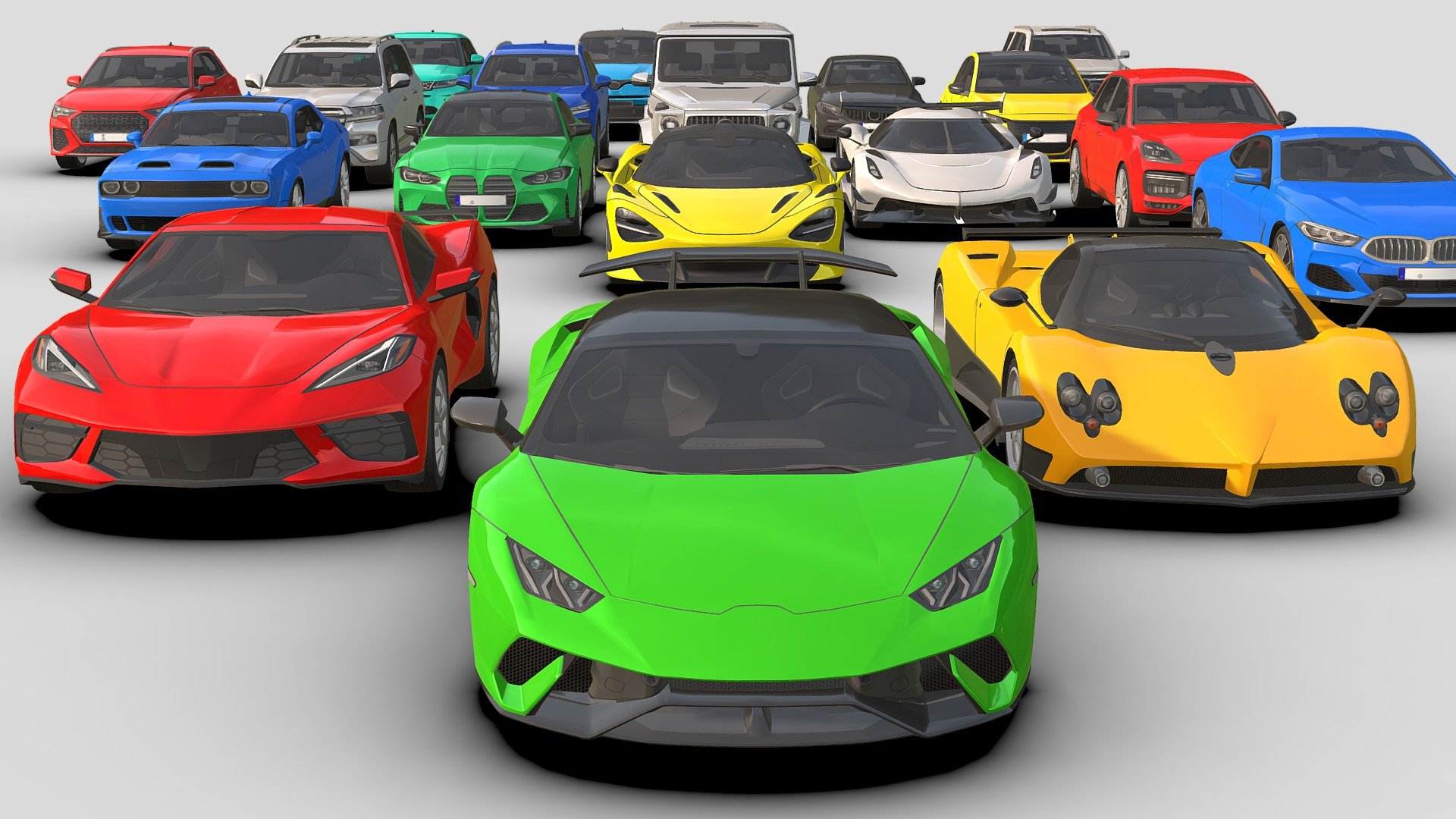 ラスト賞・01 SPORTS CARS 3MODELSCollection Sports car collection - 3D model by Sidra (@Sidramax) [8de28fc]