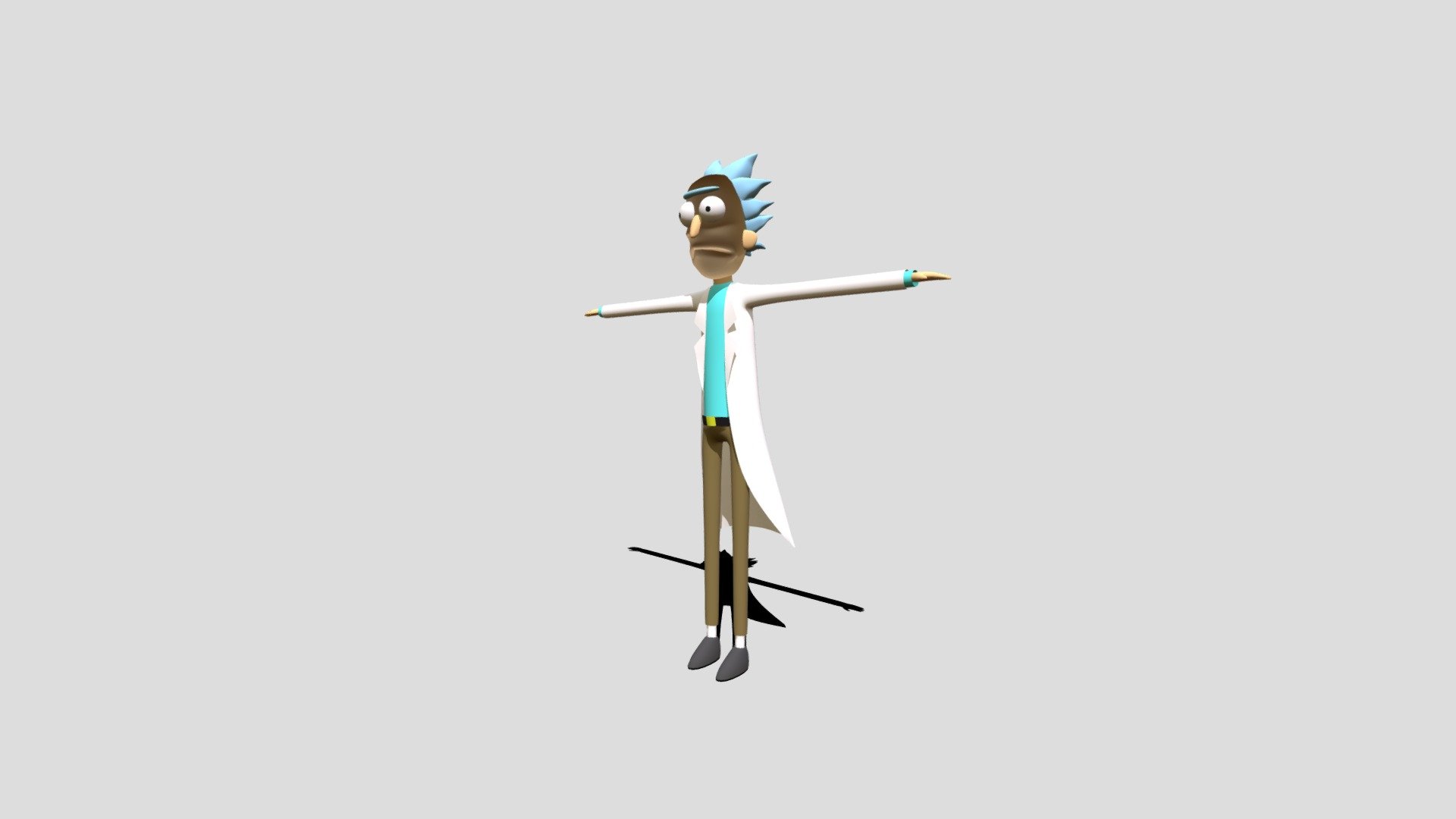 Rick Sanchez T Pose 3D - 3D model by adantejupiter [8de4947] - Sketchfab