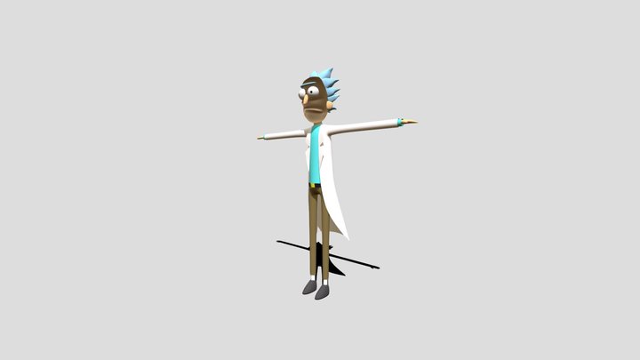 Rick Sanchez T Pose 3D 3D Model