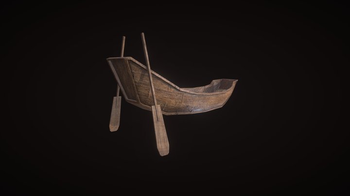 River Boat 3D Model