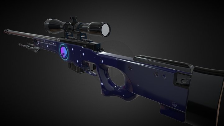 AWP Night Neon 3D Model