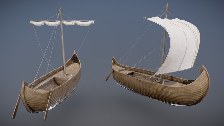 Bateau Gaulois (Gallic ship) 3D Model