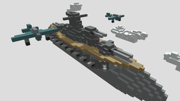 Areo-Battlecruiser 3D Model