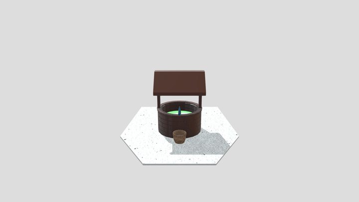 3D Wishing Well 3D Model