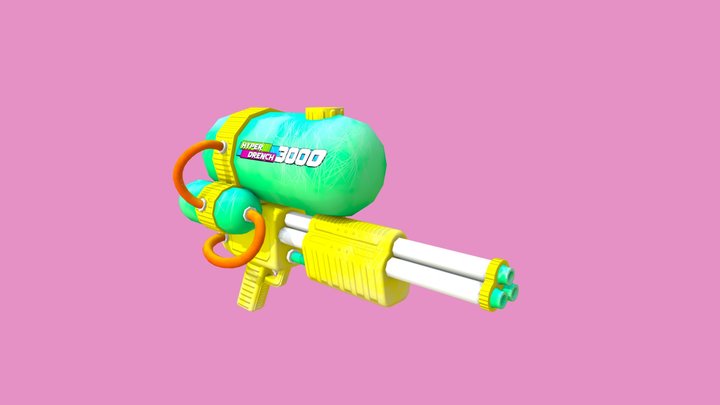 Water Gun 3D Model
