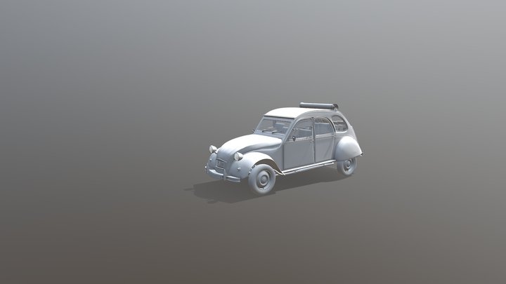 Citroën 2CV-capap 3D Model