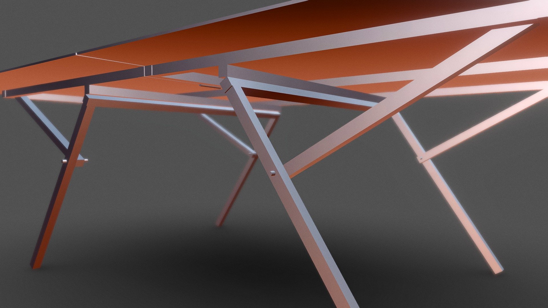 Ping pong skinny table