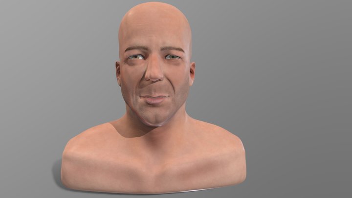 Bruce Willis Likeness Study 3D Model