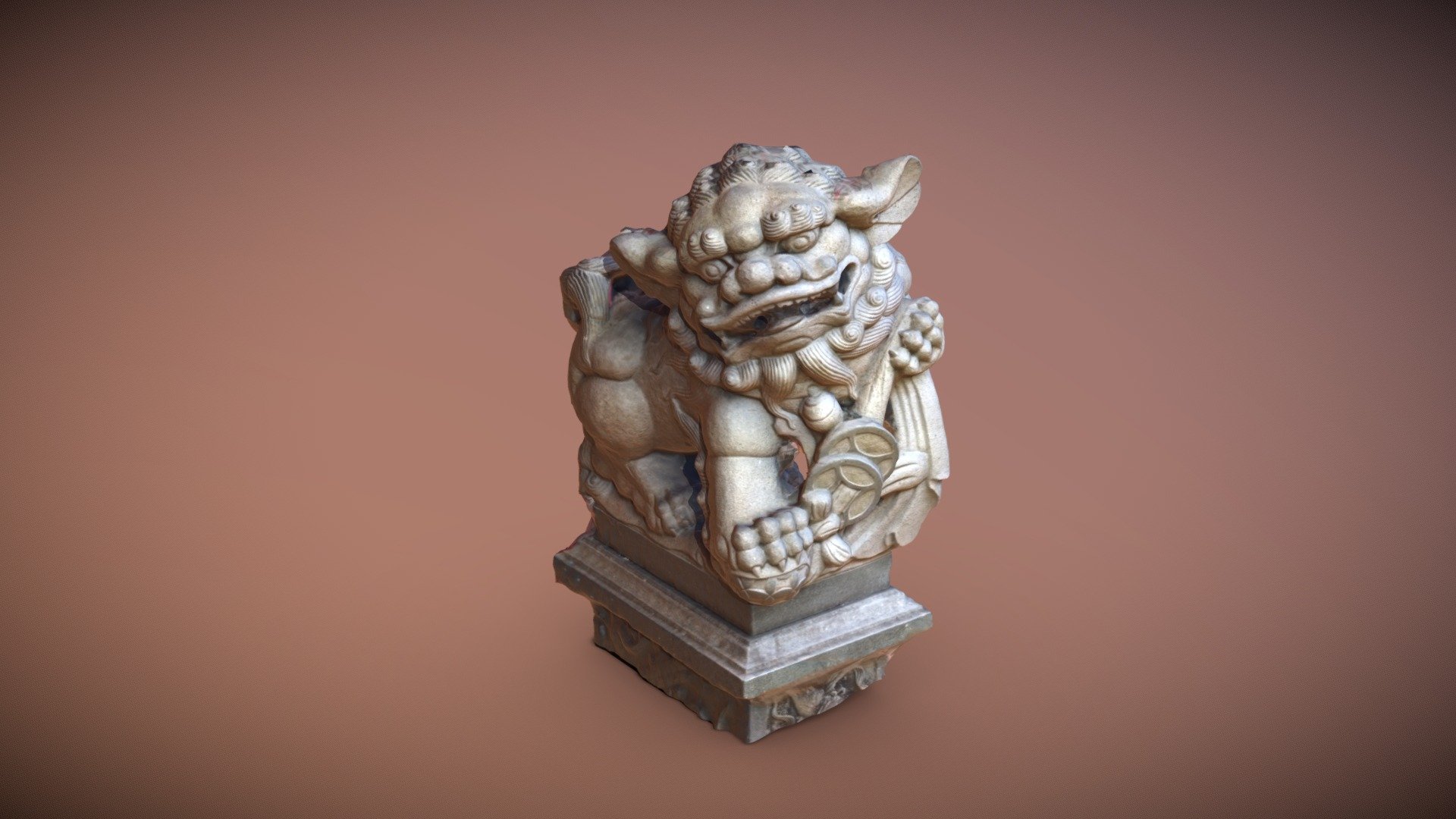 Chinese Lucky Lion Statue
