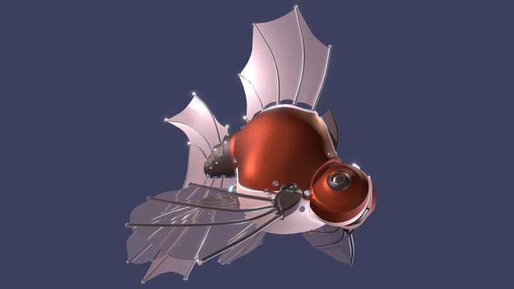 Draft Practice - Fish Robot 3D Model