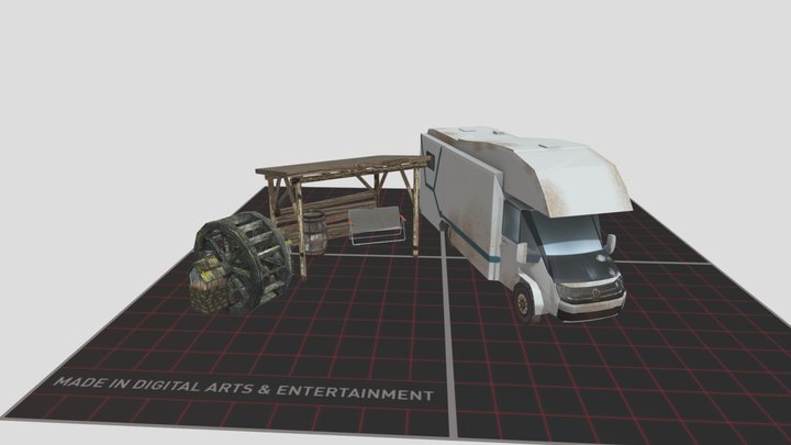 DAE 5 Finished props - Eco House 3D Model