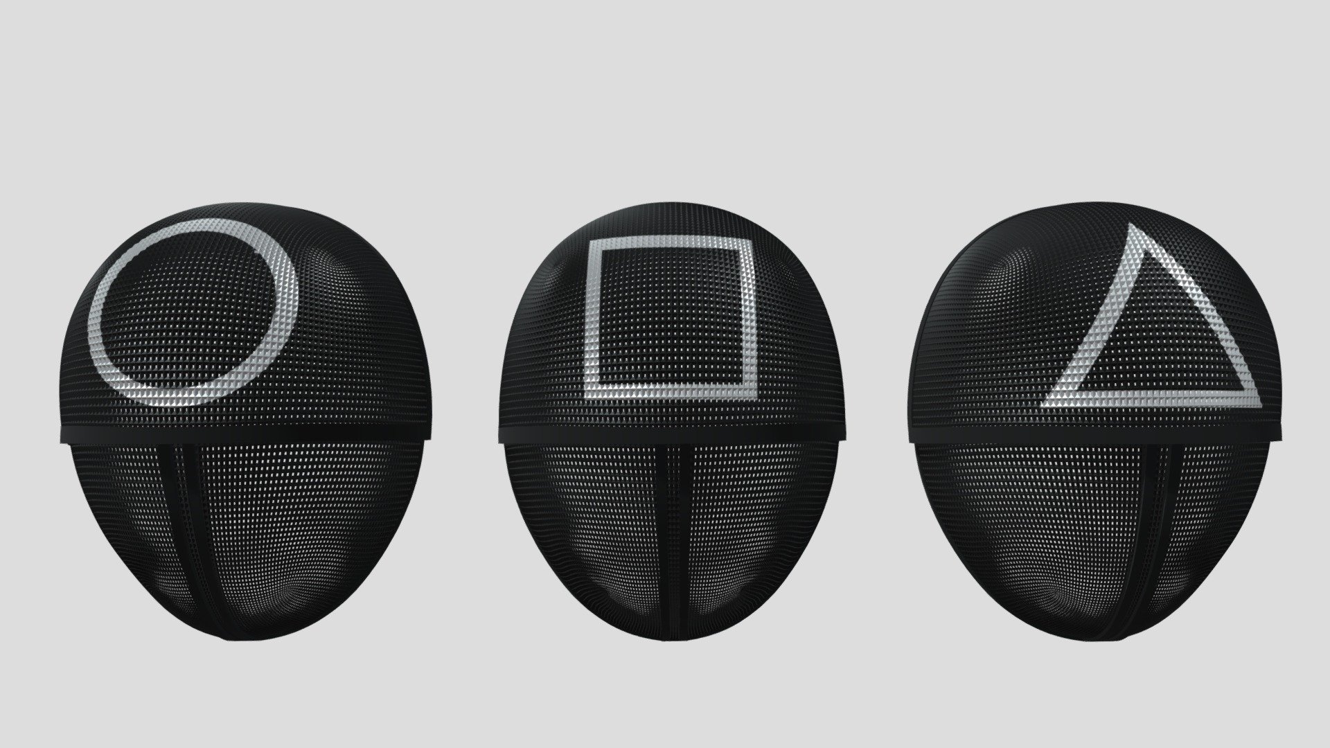 Squid Game All Shapes Masks Download Free 3D model by MatiasNavarrete