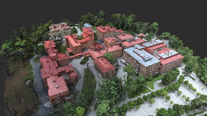 Sophiahemmet översiktsmodell 3D Model