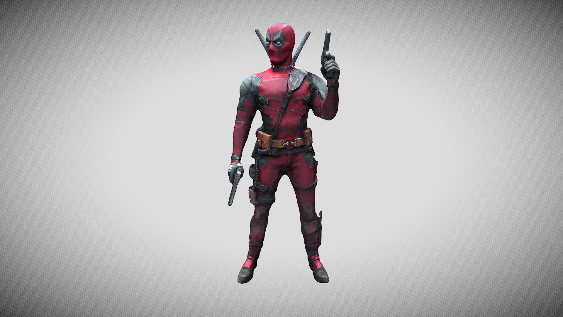 deadpool_low Download Free 3D model by fuzzelhjb [8ded87c] Sketchfab