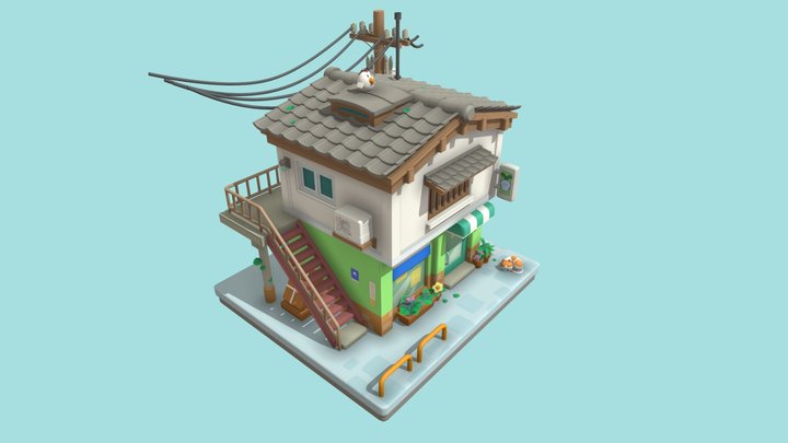 Lil Buds Flower Shoppe 3D Model