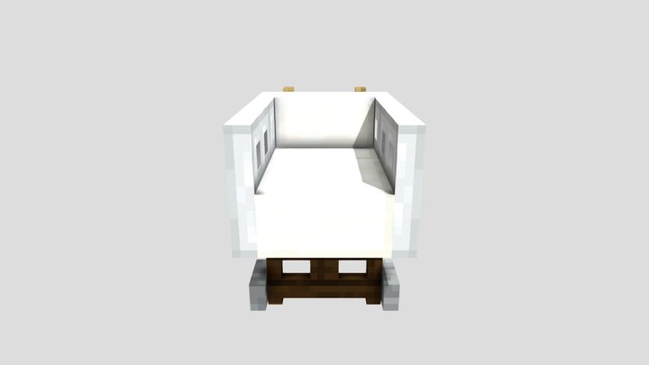 Shopping Cart Minecraft 3D Model
